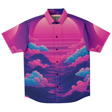 Duskwave Button Down Shirt - Vaporwave Clothing - Aesthetic Clothing