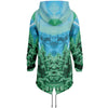 Minty Wonderland Longline Hoodie - Vaporwave Clothing - Aesthetic Clothing