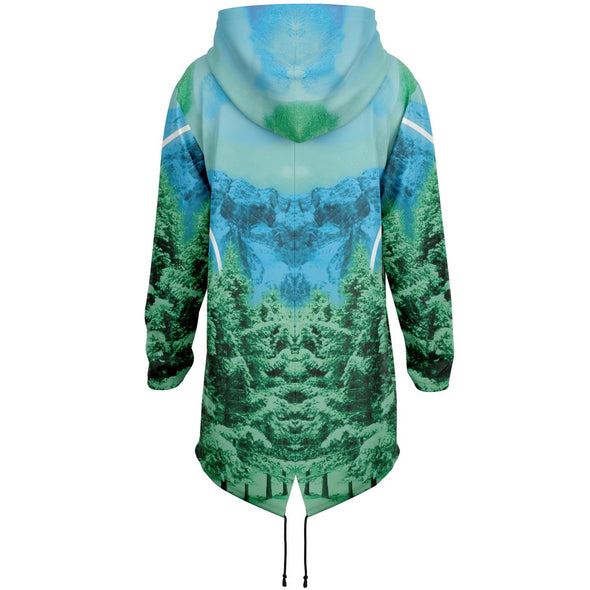 Minty Wonderland Longline Hoodie - Vaporwave Clothing - Aesthetic Clothing