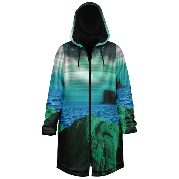 Emerald Canyon Zip Cloak - Vaporwave Clothing - Aesthetic Clothing