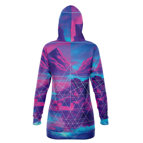 Liminal Hoodie Dress - Vaporwave Clothing - Aesthetic Clothing
