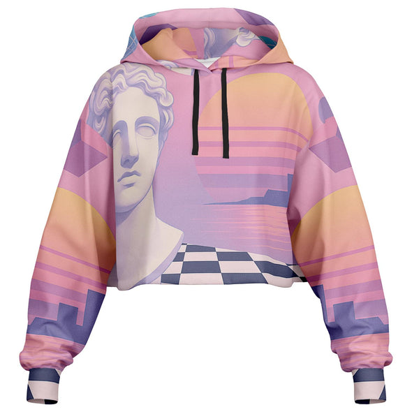 Corinthian Cropped Hoodie - Vaporwave Clothing - Aesthetic Clothing
