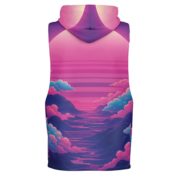 Duskwave Tank Hoodie - Vaporwave Clothing - Aesthetic Clothing