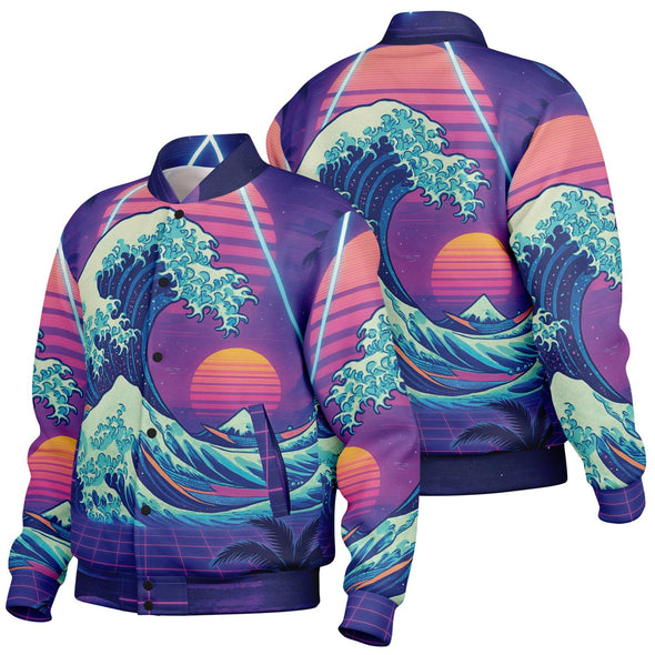 Neonami Varsity Jacket - Vaporwave Clothing - Aesthetic Clothing