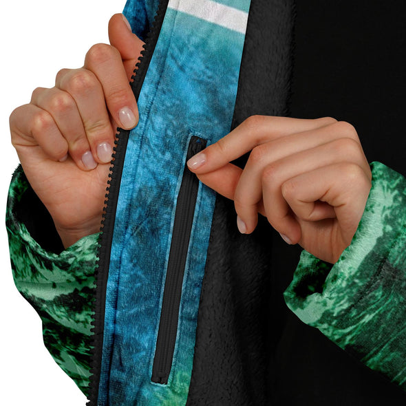 Minty Wonderland Zip Cloak - Vaporwave Clothing - Aesthetic Clothing