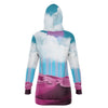 Electric Desert Hoodie Dress - Vaporwave Clothing - Aesthetic Clothing