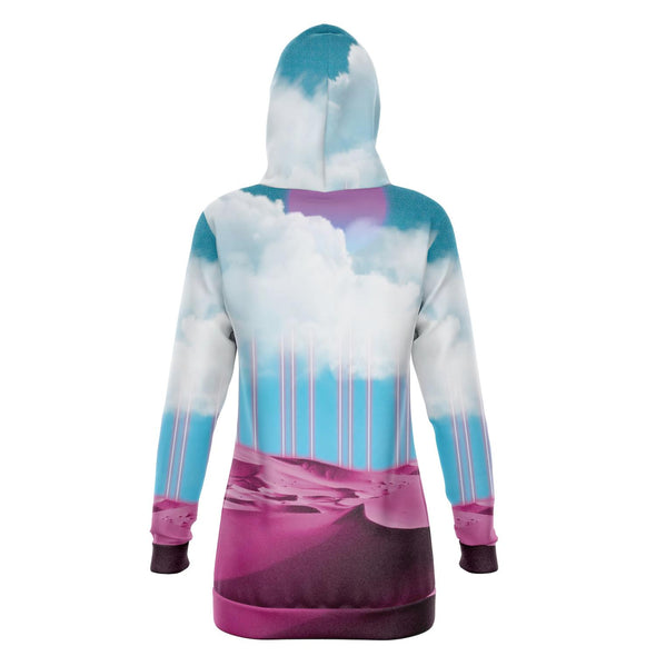 Electric Desert Hoodie Dress - Vaporwave Clothing - Aesthetic Clothing