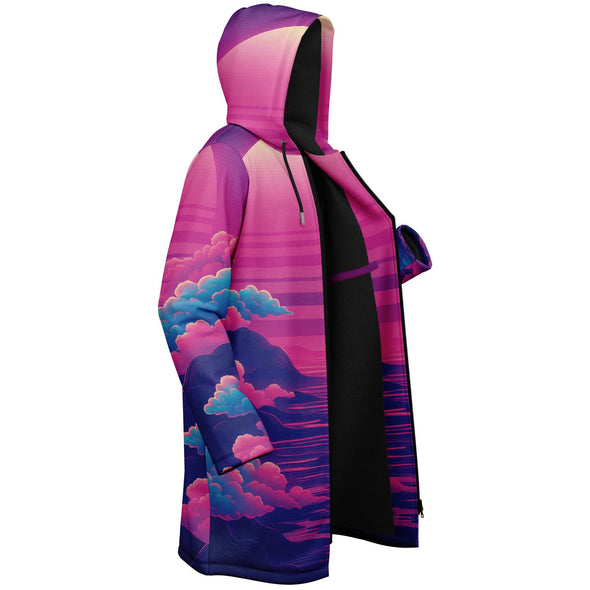 Duskwave Zip Cloak - Vaporwave Clothing - Aesthetic Clothing