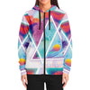 Dimensions Collide Zip Hoodie - Vaporwave Clothing - Aesthetic Clothing