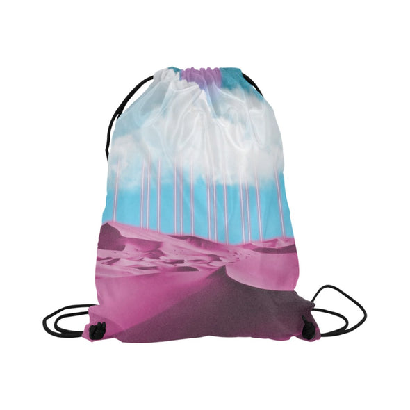 Electric Desert Drawstring Bag - Vaporwave Clothing - Aesthetic Clothing