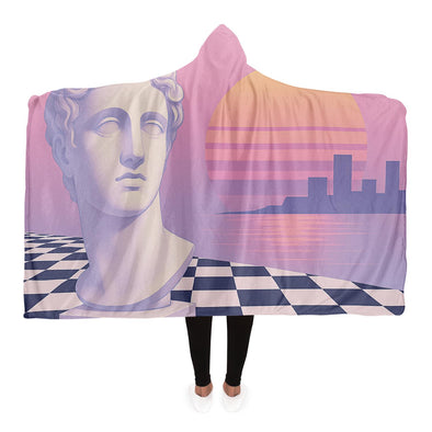 Corinthian Hooded Blanket - Vaporwave Clothing - Aesthetic Clothing