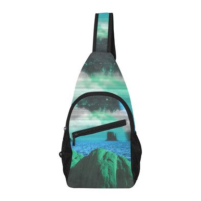 Emerald Canyon Sling Bag - Vaporwave Clothing - Aesthetic Clothing