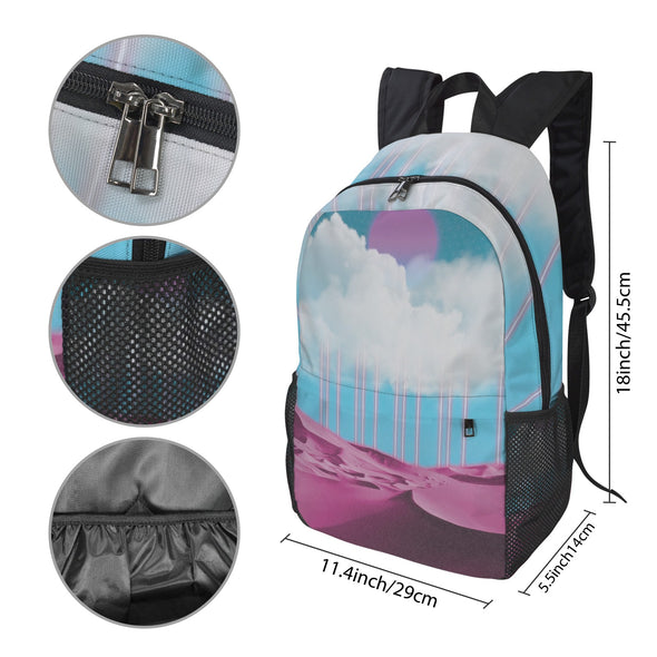 Electric Desert Backpack - Vaporwave Clothing - Aesthetic Clothing