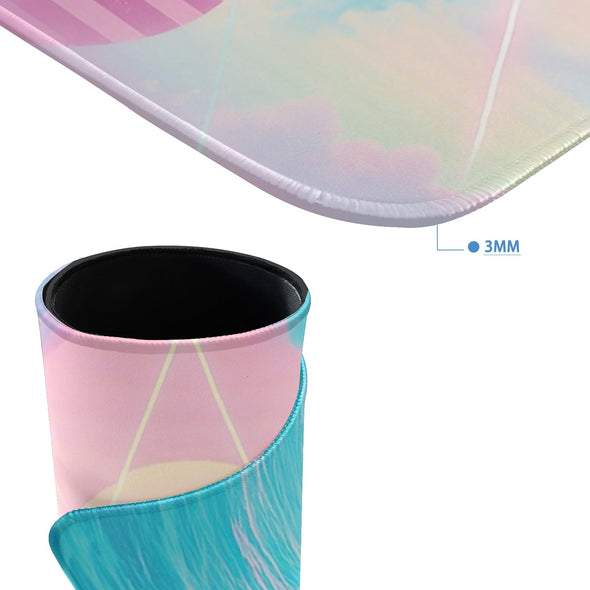 Grid Tide Desk Mat - Vaporwave Clothing - Aesthetic Clothing