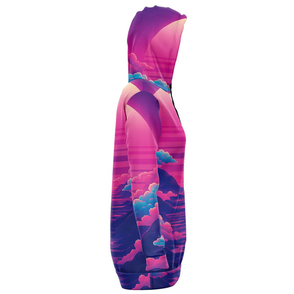 Duskwave Hoodie Dress - Vaporwave Clothing - Aesthetic Clothing
