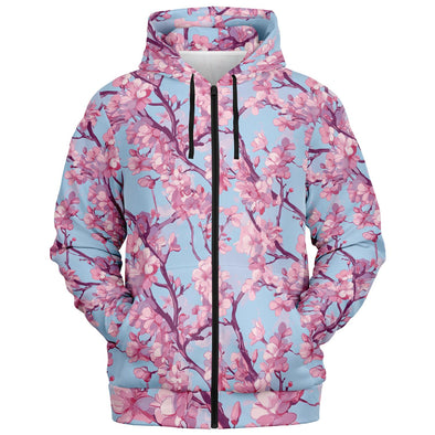 Cherry Blossom Zip Hoodie - Vaporwave Clothing - Aesthetic Clothing