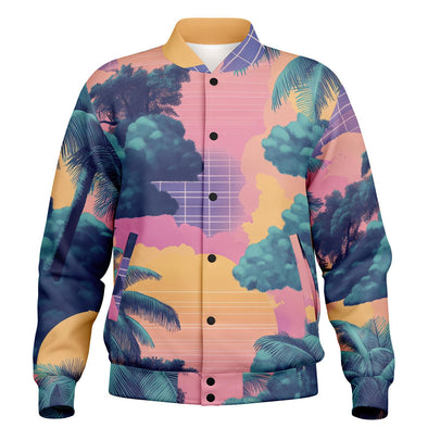 Canopy Varsity Jacket - Vaporwave Clothing - Aesthetic Clothing