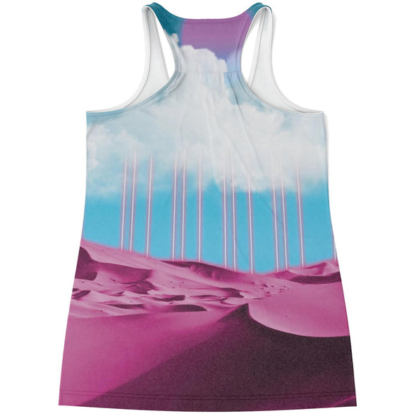 Electric Desert Racerback Tank Top - Vaporwave Clothing - Aesthetic Clothing