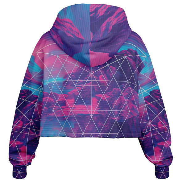 Liminal Cropped Hoodie - Vaporwave Clothing - Aesthetic Clothing