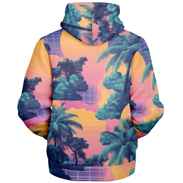 Canopy Sherpa Hoodie - Vaporwave Clothing - Aesthetic Clothing