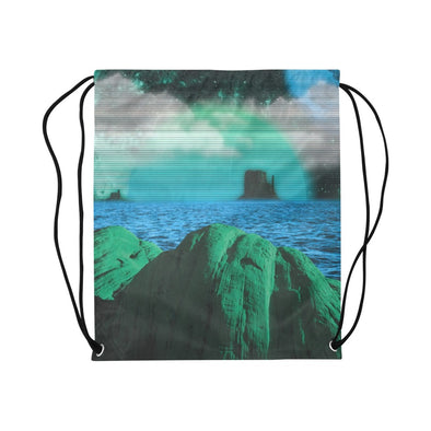 Emerald Canyon Drawstring Bag - Vaporwave Clothing - Aesthetic Clothing