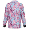 Cherry Blossom Long Sleeve Polo - Vaporwave Clothing - Aesthetic Clothing