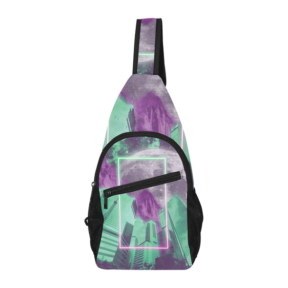 City of Radiance Sling Bag - Vaporwave Clothing - Aesthetic Clothing