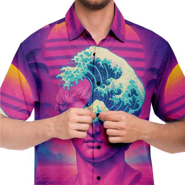 Tidalus Button Down Shirt - Vaporwave Clothing - Aesthetic Clothing