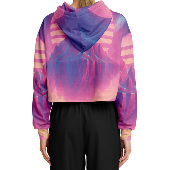 Aerolith Cropped Hoodie - Vaporwave Clothing - Aesthetic Clothing