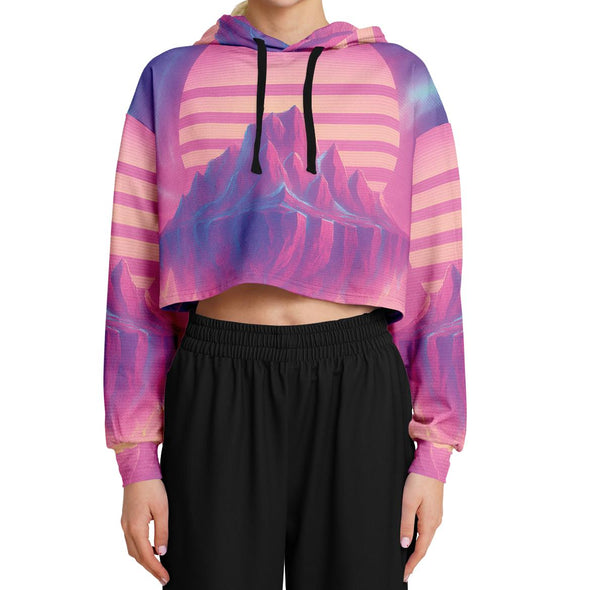 Aerolith Cropped Hoodie - Vaporwave Clothing - Aesthetic Clothing