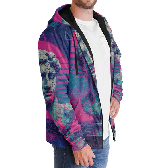 Anachron Sherpa Hoodie - Vaporwave Clothing - Aesthetic Clothing