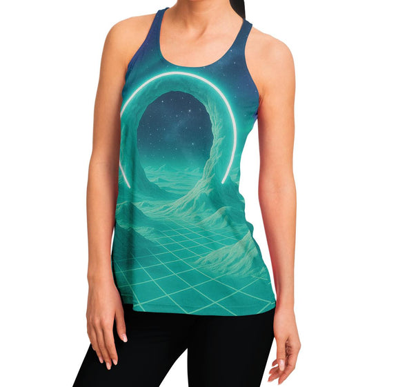 Astral Gateway Racerback Tank Top - Vaporwave Clothing - Aesthetic Clothing