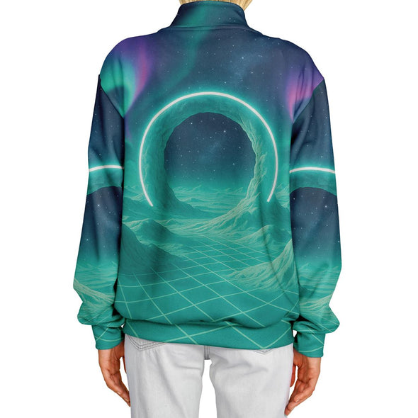 Astral Gateway Varsity Jacket - Vaporwave Clothing - Aesthetic Clothing
