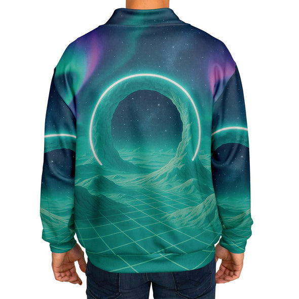 Astral Gateway Varsity Jacket - Vaporwave Clothing - Aesthetic Clothing