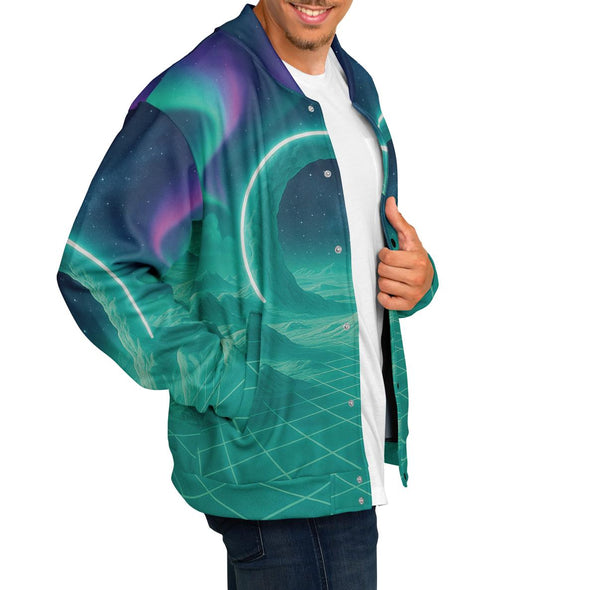 Astral Gateway Varsity Jacket - Vaporwave Clothing - Aesthetic Clothing