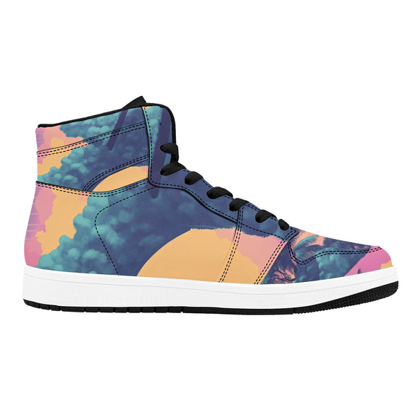 Canopy Men's High Top Sneakers - Vaporwave Clothing - Aesthetic Clothing