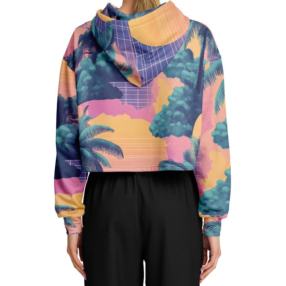 Canopy Cropped Hoodie - Vaporwave Clothing - Aesthetic Clothing