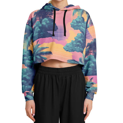 Canopy Cropped Hoodie - Vaporwave Clothing - Aesthetic Clothing