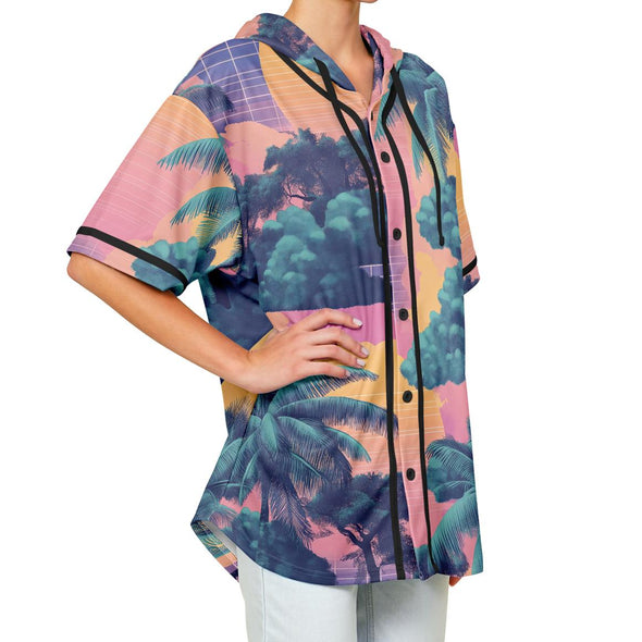 Canopy Hooded Jersey - Vaporwave Clothing - Aesthetic Clothing