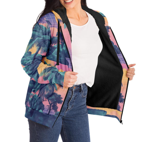 Canopy Sherpa Hoodie - Vaporwave Clothing - Aesthetic Clothing