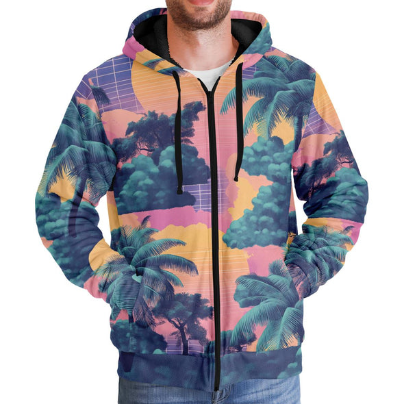 Canopy Sherpa Hoodie - Vaporwave Clothing - Aesthetic Clothing
