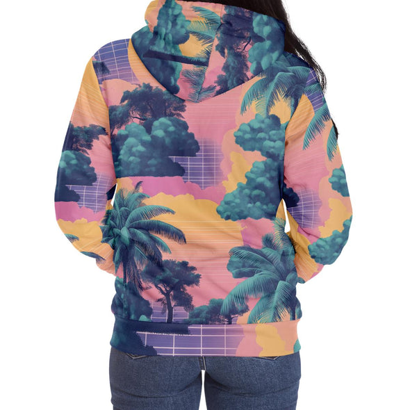 Canopy Sherpa Hoodie - Vaporwave Clothing - Aesthetic Clothing