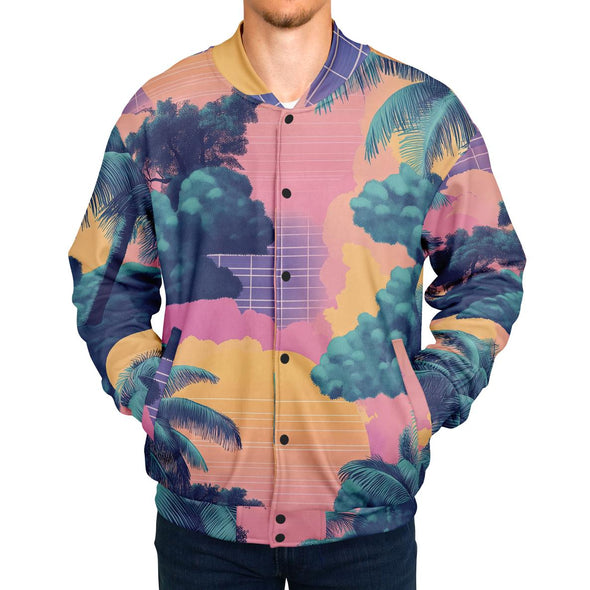 Canopy Varsity Jacket - Vaporwave Clothing - Aesthetic Clothing