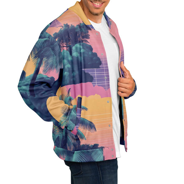 Canopy Varsity Jacket - Vaporwave Clothing - Aesthetic Clothing