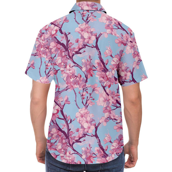 Cherry Blossom Button Down Shirt - Vaporwave Clothing - Aesthetic Clothing