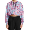 Cherry Blossom Cropped Hoodie - Vaporwave Clothing - Aesthetic Clothing