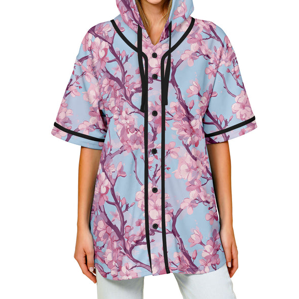 Cherry Blossom Hooded Jersey
