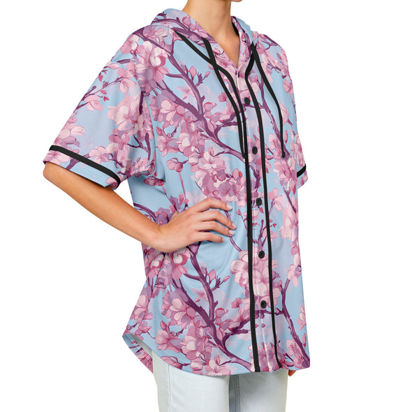 Cherry Blossom Hooded Jersey