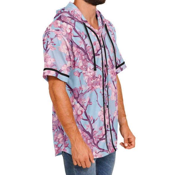 Cherry Blossom Hooded Jersey