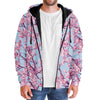 Cherry Blossom Sherpa Hoodie - Vaporwave Clothing - Aesthetic Clothing